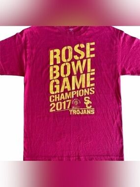 NCAA USC Trojans 2017 Rose Bowl Champions T-Shirt - Size Large
